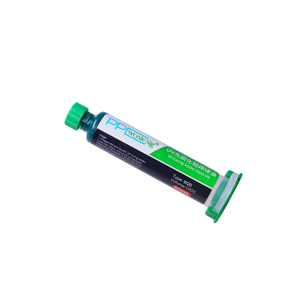 Mascara UV Tinta Verde Para Placa Eletronica W20 Marca: Ppd