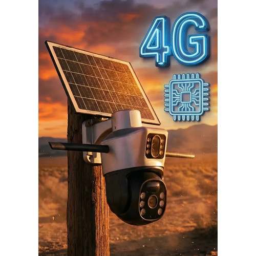 Câmera Solar 4g Com Chip Incluso Visão Noturna Colorida