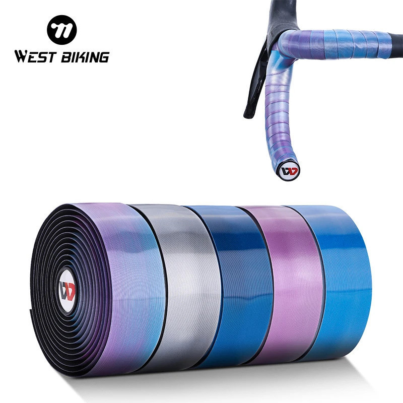 WEST BIKING Fita de Guidão para Ciclismo Antiderrapante para Bicicleta de Estrada, Textura Escovada, Leve, Acessórios pa