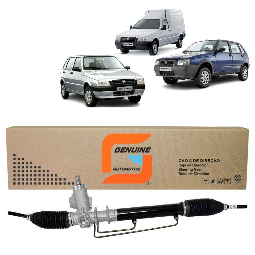 Caixa De Direção Hidráulica Fiat Uno Way Fiorino 2007 a 2013 (quadrado)