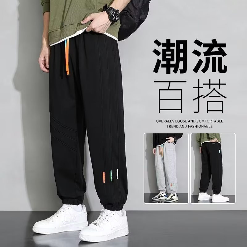 Outono inverno calças estilo masculino tornozelo-Legging tornozelo comprimento calças velo-fleece calças esportivas casu