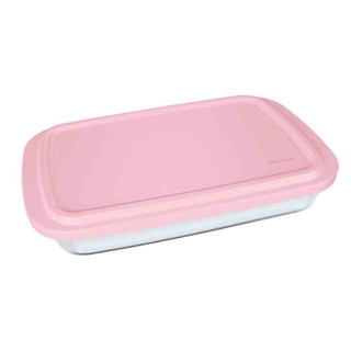 Assadeira Retangular em Vidro com Tampa Plástica - 34,62 cm Marinex em Oferta na Shopee