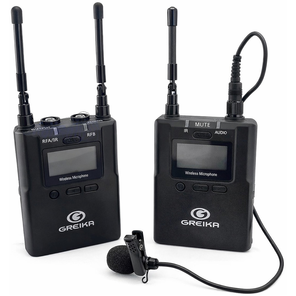Microfone de Lapela Profissional para Celular Câmera e Mesa de Som - Greika GK-UMic8