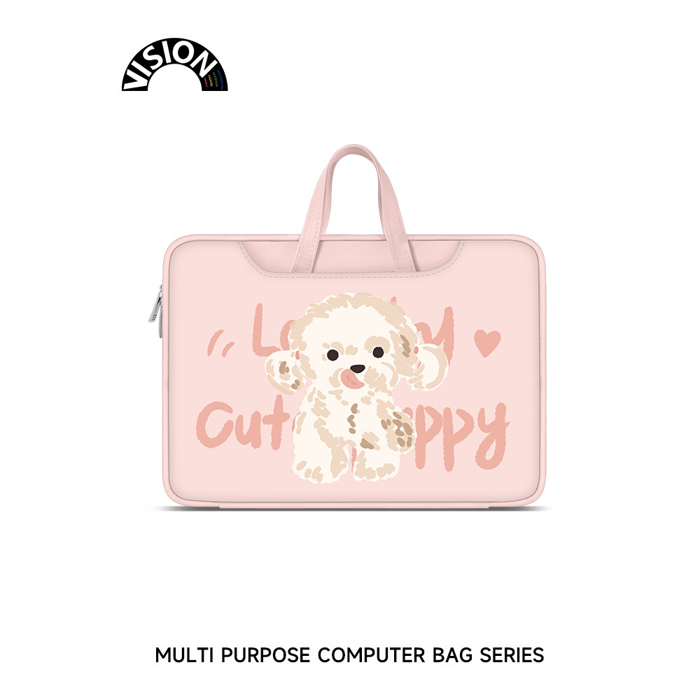 Bolsa para Laptop V-SION Pink Puppy portátil adequada para Apple macbook 15: 20 cm Shin-Chan air13.3 Huawei matebook Len