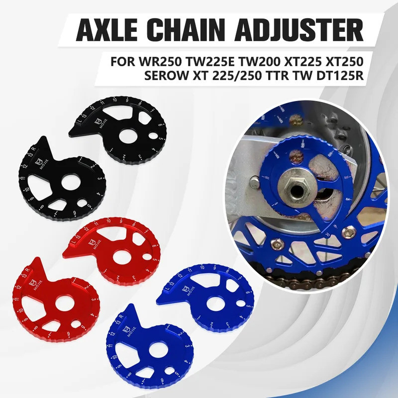 Blocos De Eixo Ajustador De Corrente Para YAMAHA XTZ 600 WR 250Z DT 125R 125RE TTR TW XT 225 E 250 R 200 600E WR250Z TTR