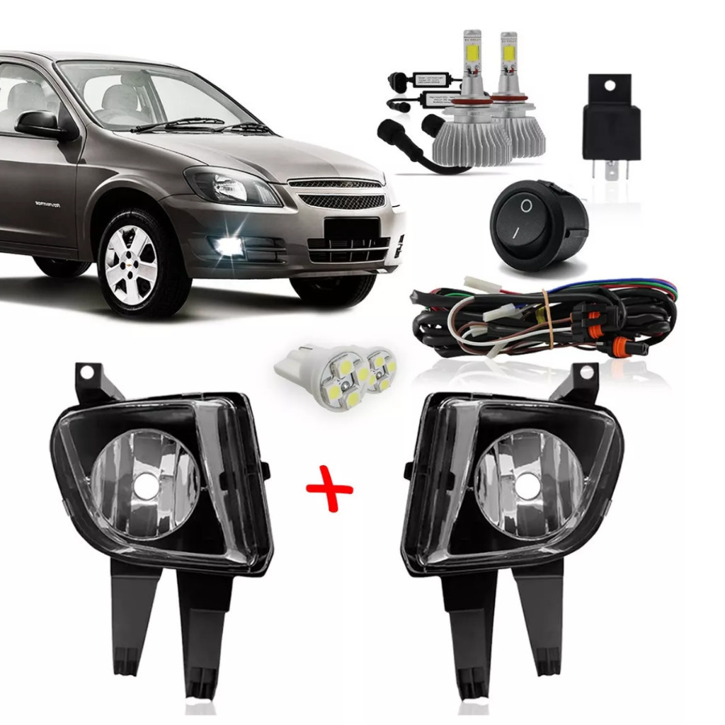 Kit Farol De Milha Celta 2007 A 2015 Com Super Led 6000k