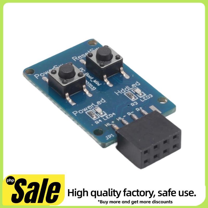 Placa De Teste De Inicialização Da-Mãe PC_Boot_Mini Botão Liga/Desliga Do PC De 9 Pinos Para