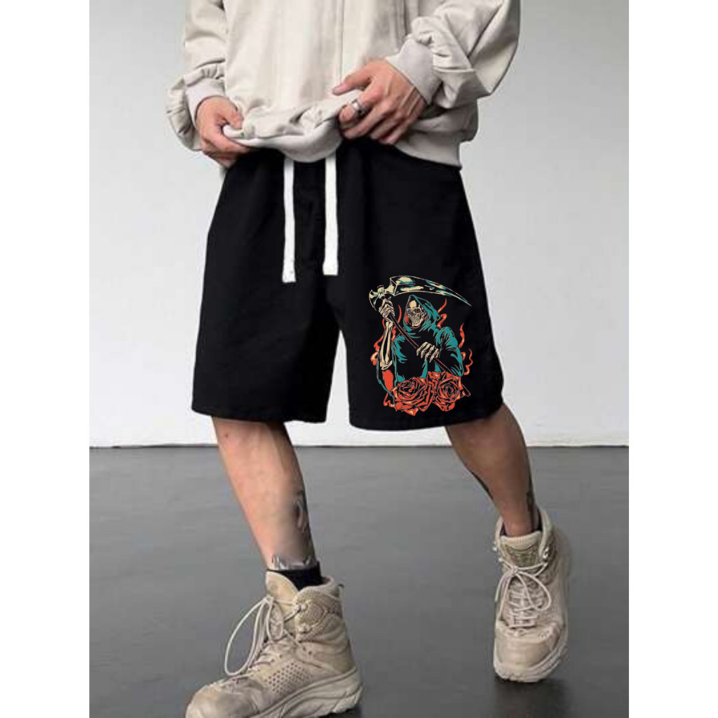 Short Moletom Bermuda Estampado Calção Bolso Academia Lançamento