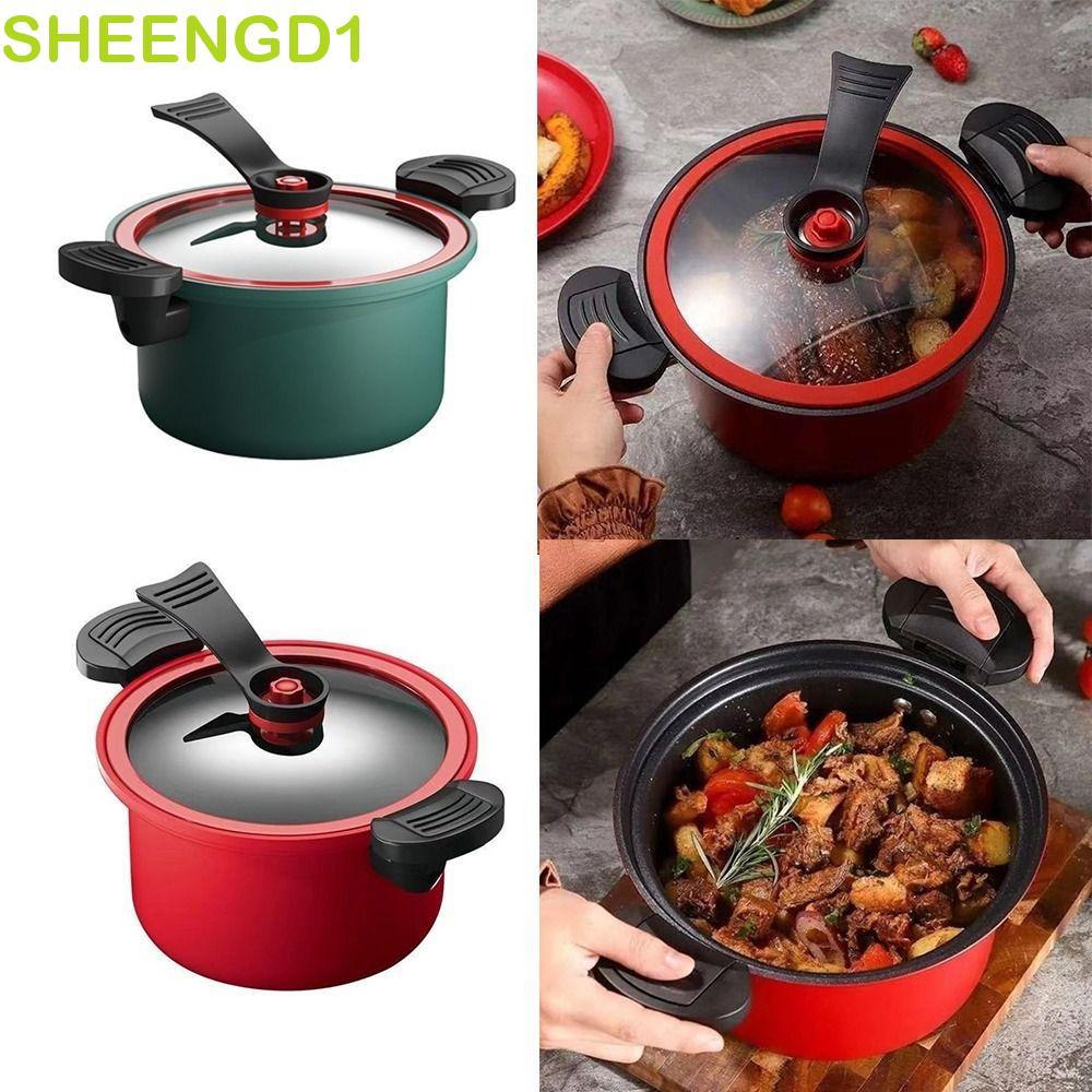 Panela De Micro Pressão SHEENGD1 , Fundo Plano Com Revestimento Antiaderente 3.5L