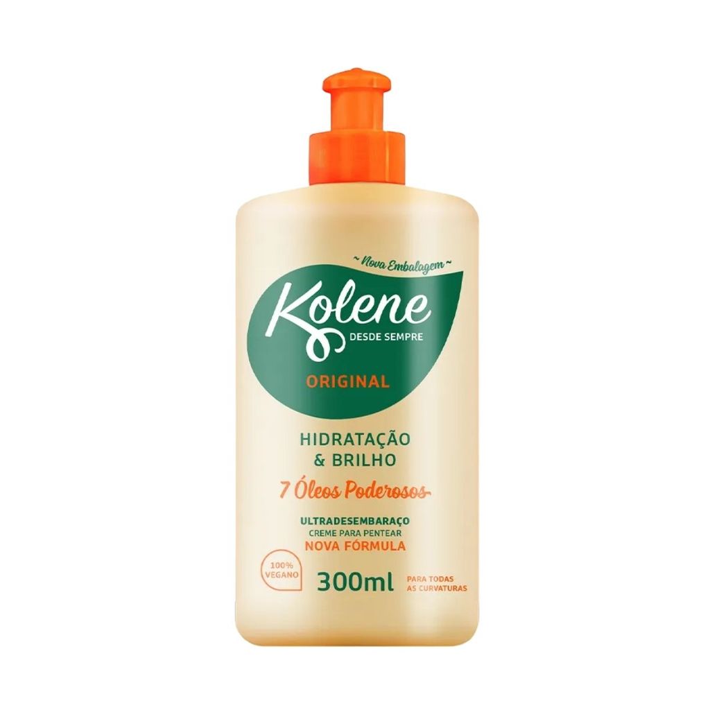Creme Para Pentear Kolene 7 Óleos Hidratação e Brilho 300ml