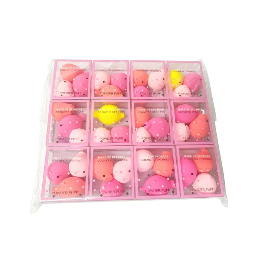 Kit 3 Esponjas Gota Maquiagem Profissional Coxinha - Base e Corretivo MeiUSTAR