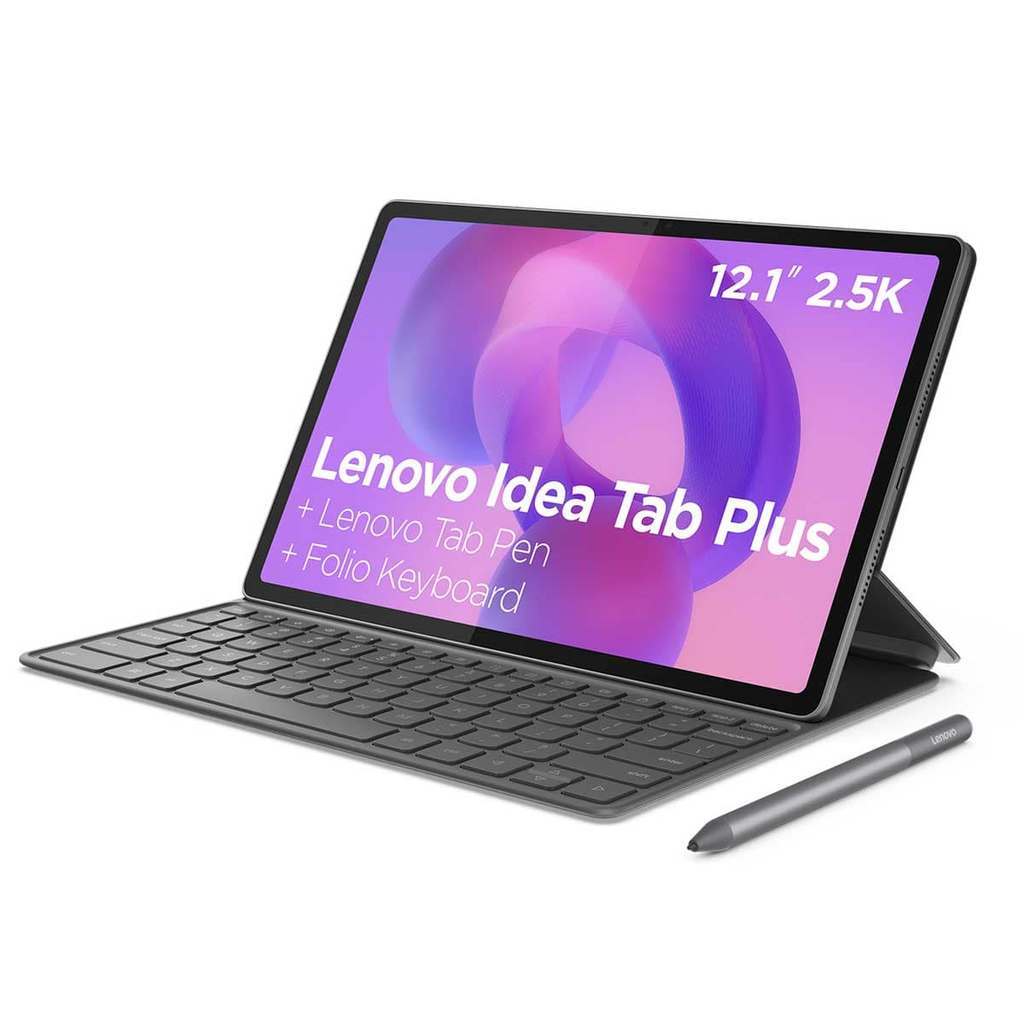 Tablet Lenovo Idea Tab Plus, 8GB RAM, 128GB, 12.1” 2.5K 90Hz, Android 15, Wi-Fi, com Caneta e Capa Teclado, ZAG70943BR