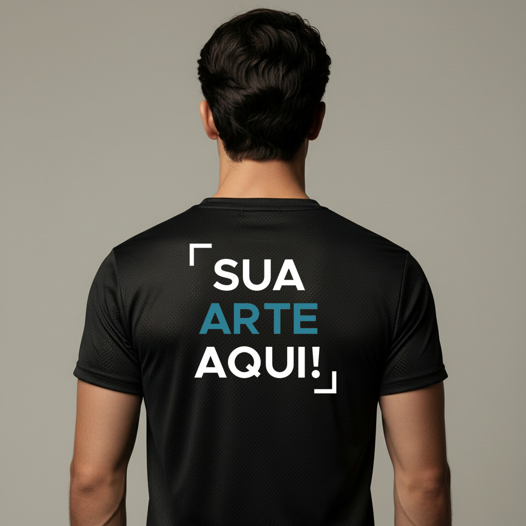 Camiseta Dry Fit Estampada Personallzada Térmica Respirável em Oferta na Shopee