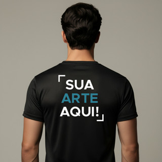 Camiseta Dry Fit Estampada Personallzada Térmica Respirável em Oferta na Shopee