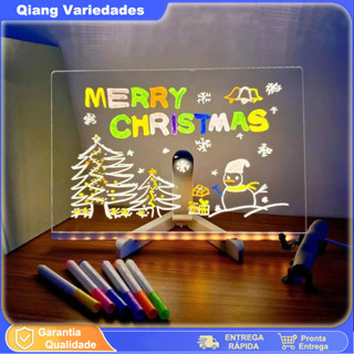 Prancha De Desenho Infantil Led Acrílica Magic Board Novo 30x20cm em Oferta na Shopee
