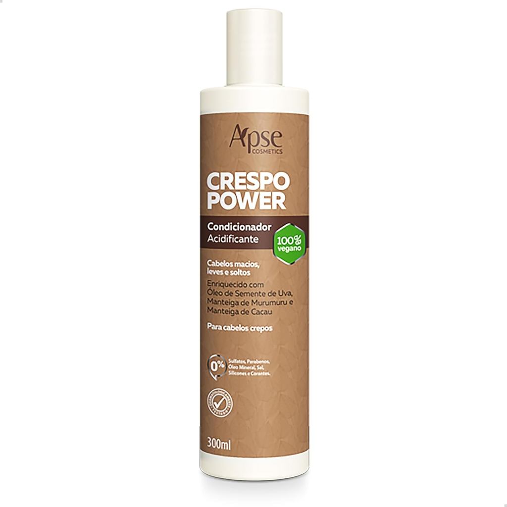 Condicionador Acidificante Crespo Power Da Apice Cosmeticos 300ml