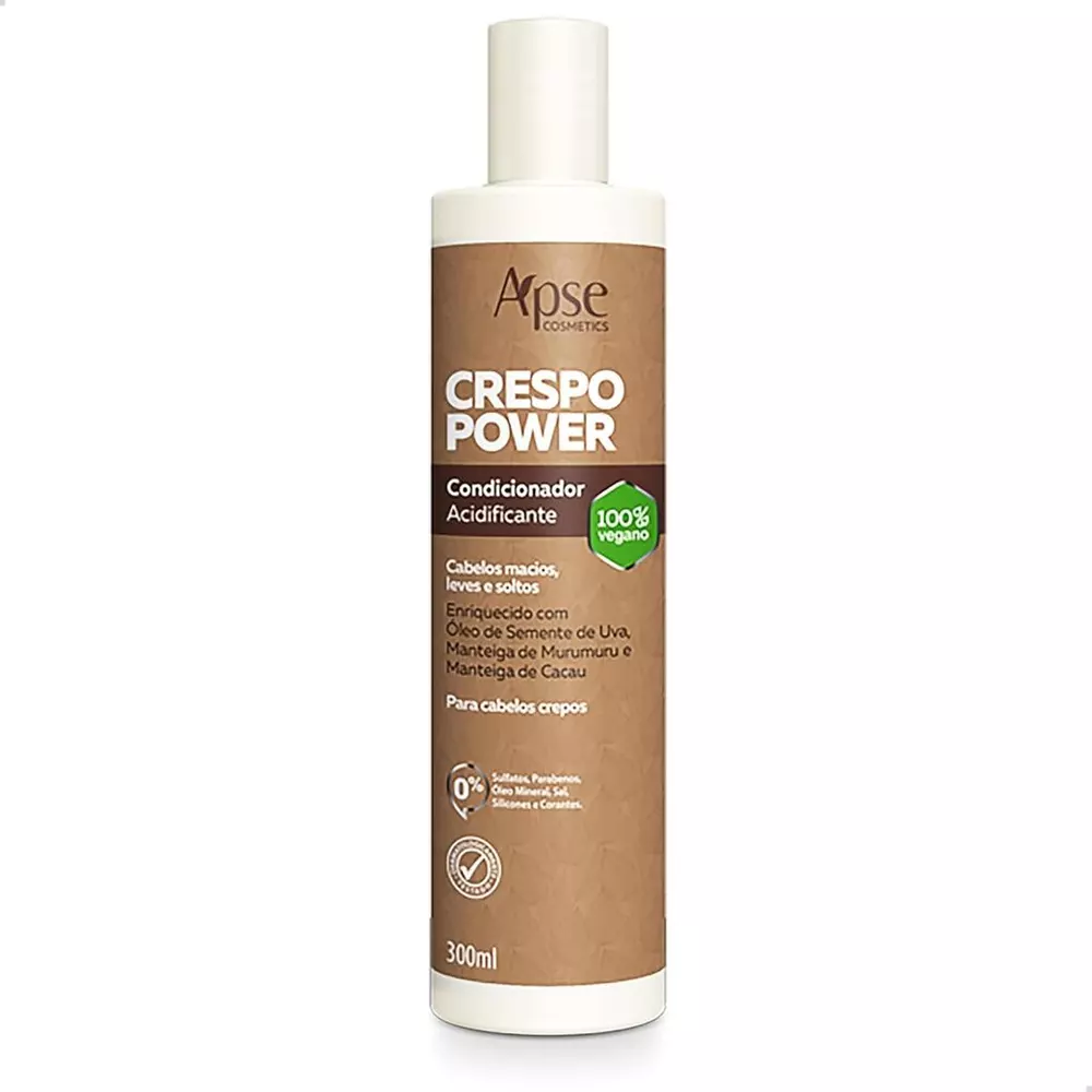Condicionador Acidificante Crespo Power Da Apice Cosmeticos 300ml