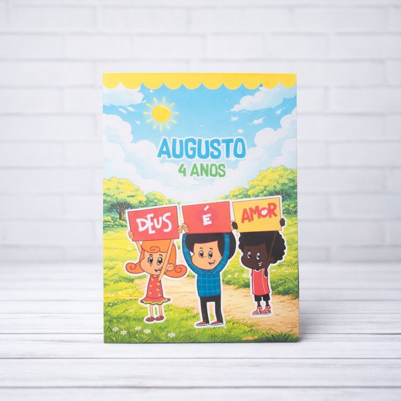 Sacolinha Personalizados 3 Palavrinhas (PEGUE E MONTE) / Lembrancinha Mimos Festa Aniversário Infantil