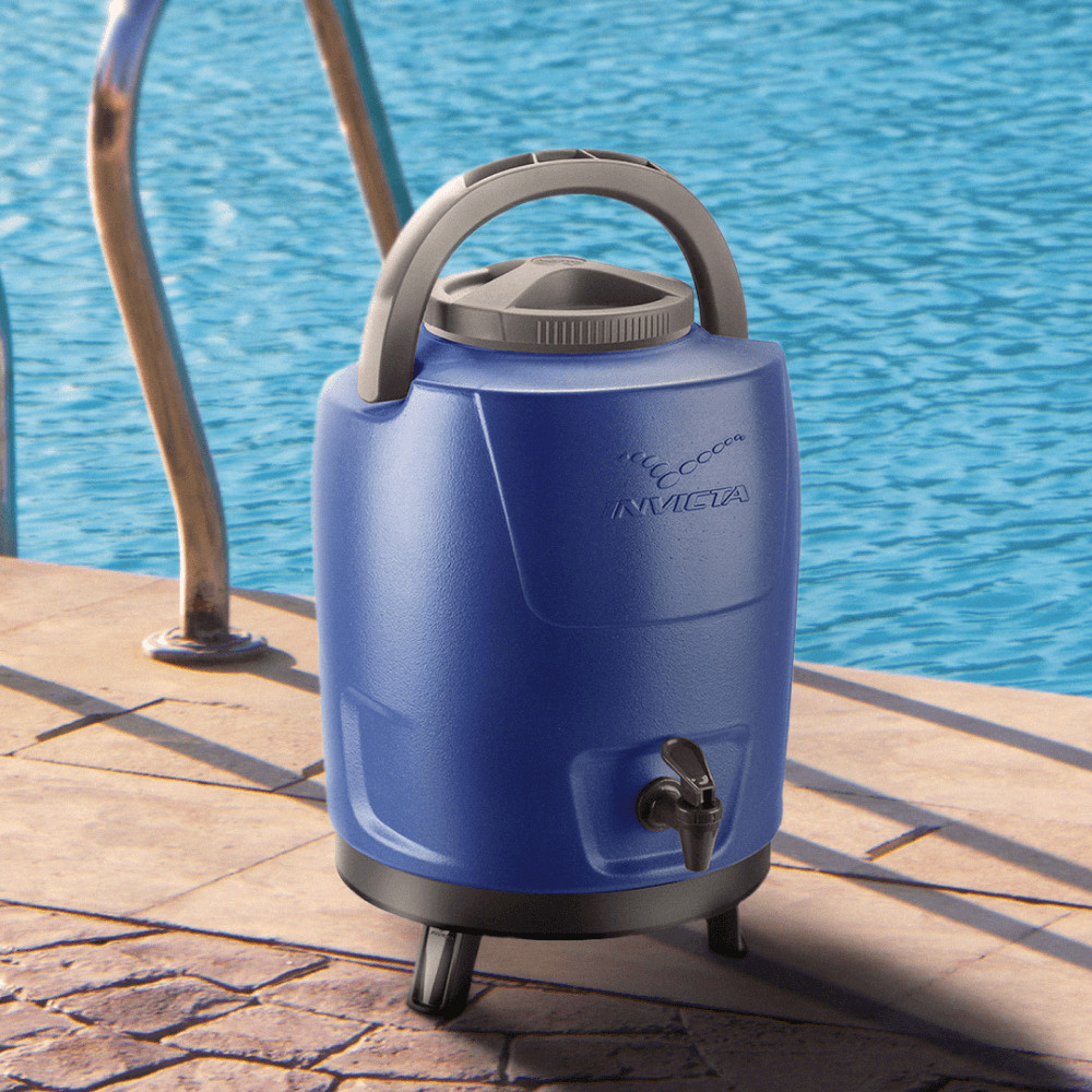 Detalhes do Botijão Térmico 9L Incess Blue Invicta