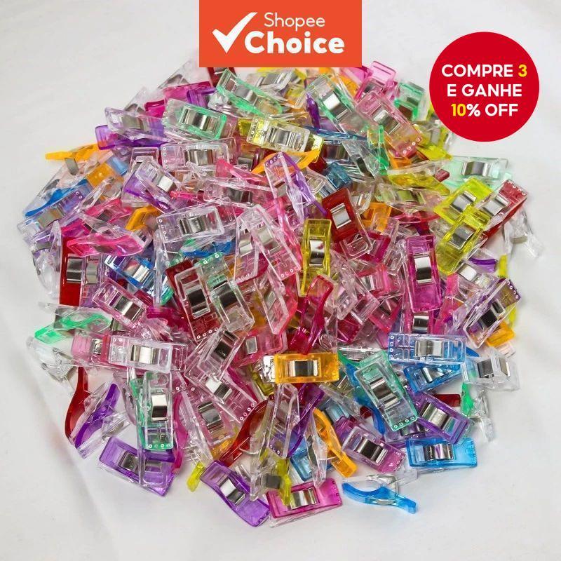 50 Peças De Clipes De Machado De Plástico-Fivelas Versáteis De Retalhos Para Costura E Artesanato De Papelaria