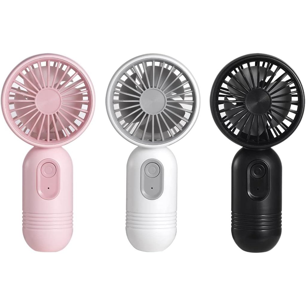 [Ventiladores Mini Portáteis 3-pack] Ventilador Pequeno Pessoal de Mão com 3 velocidades para Viagem, Ventilador de Cíli
