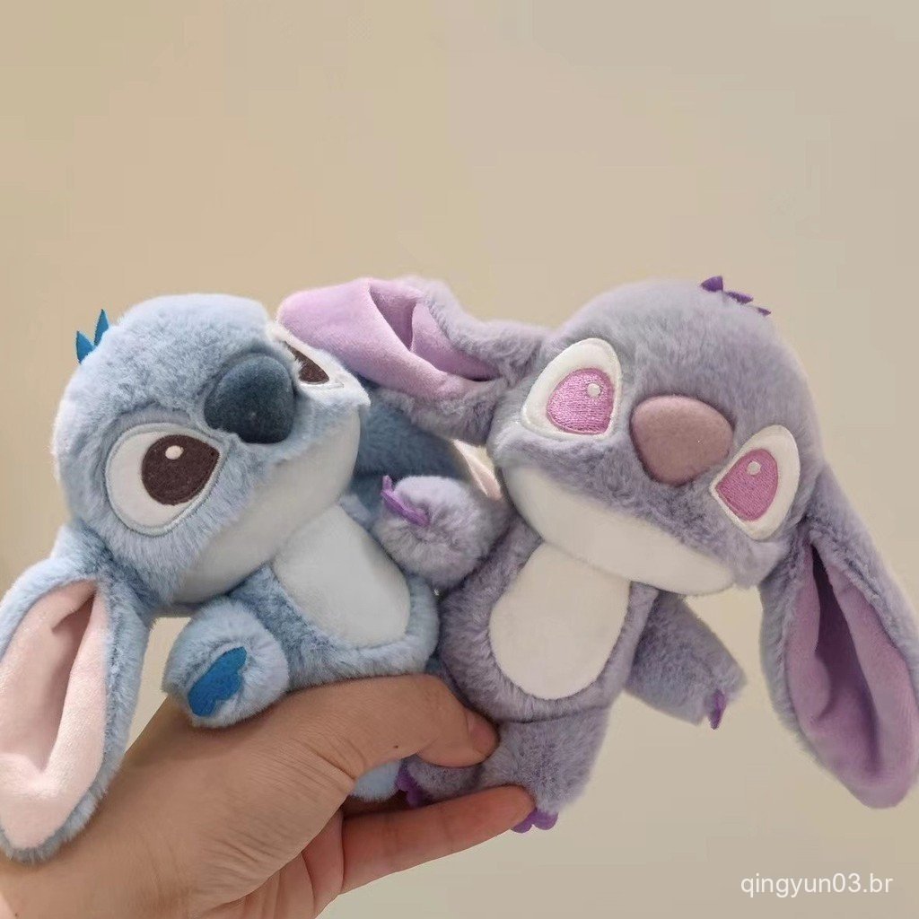 Lilo & Stitch Dos Desenhos Animados Chaveiro De Pelúcia Bonito Ponto Anjo Boneca Brinquedo Anime Periférico Pingente Moc