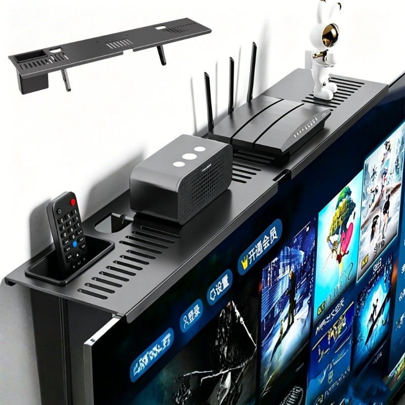 Prateleira Superior Ajustável Para TV E Monitor Suporte De Mesa Organizador Para Escritório E Sala
