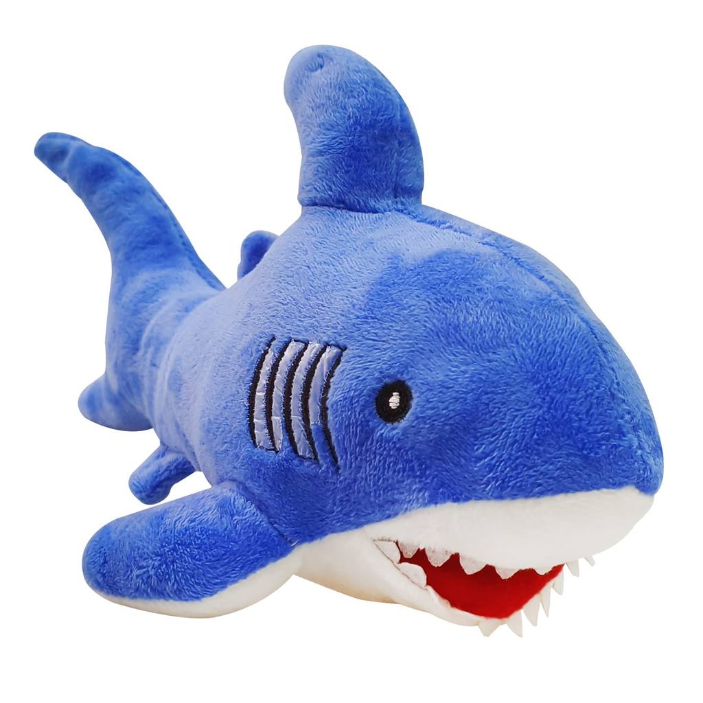 Tubarão De Pelúcia 28cm Extra Soft Antialérgico Infantil Enchimento Poliéster - Envio Imediato -