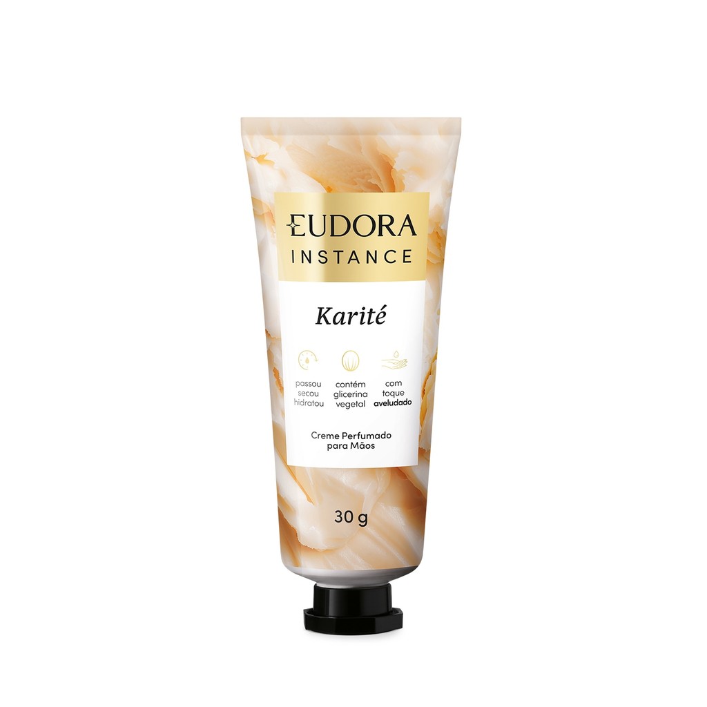 Eudora Instance Creme Perfumado para Mãos Karité 30g em Oferta na Shopee