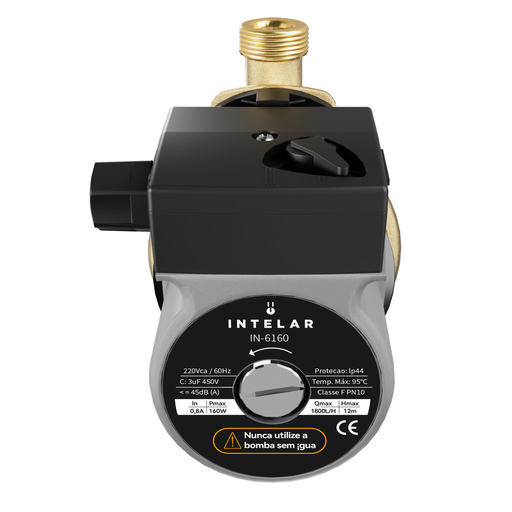 Pressurizadora,160W 12mca Bomba Pressurizador De Água 30L/min Quente E Frio
