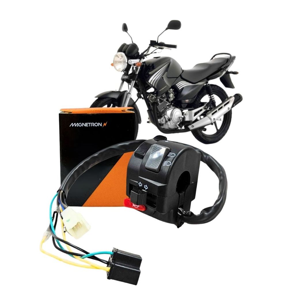 Chave de Luz Farol Buzina e Pisca Para Yamaha Factor 125 YBR 2009 a 2013 Magnetron 90235500