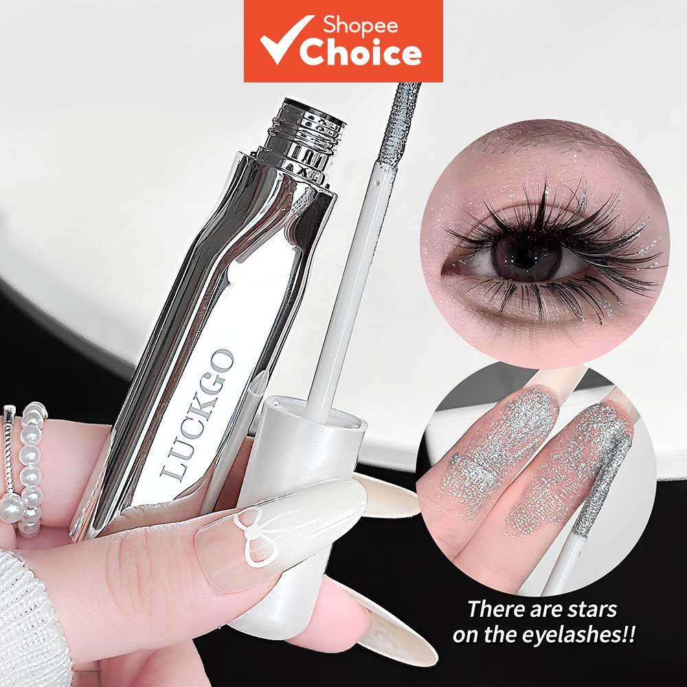 Máscara Leve LUCKGO Diamond Sparkle – Brilho Brilhante , Fácil Aplicação , Sem Aglomeração , Fino