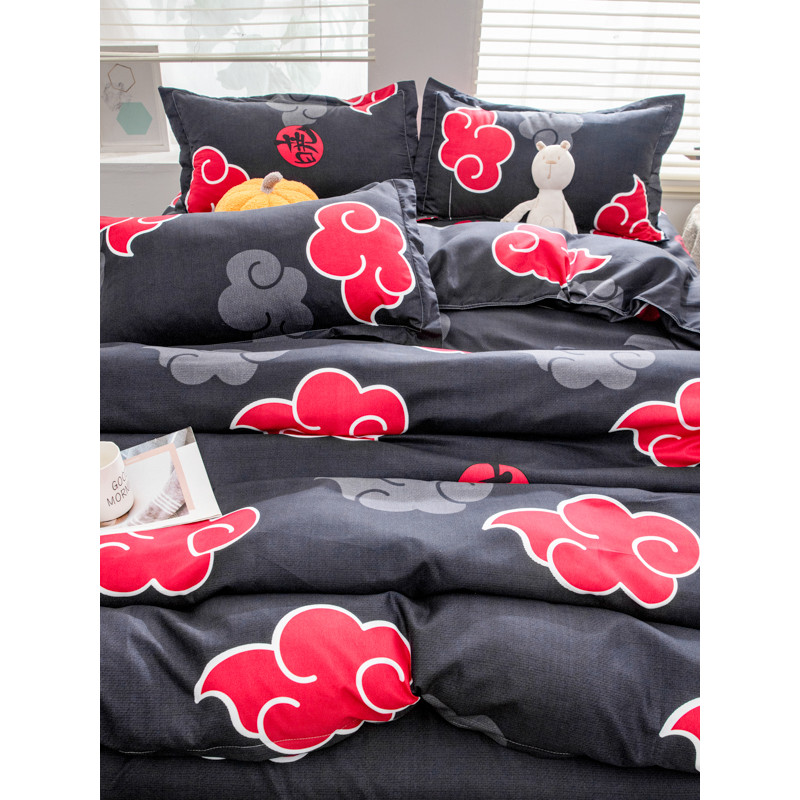 Naruto colcha capa de edredão de peça única único duplo lençol dormitório estudante 150x200x230