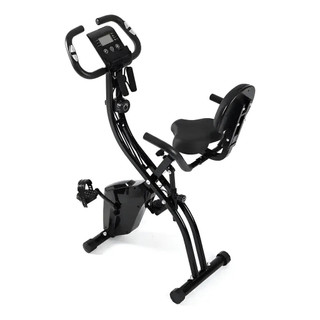 Bicicleta Ergométrica Vertical Dobrável Exercicio 150kg Cor Preto