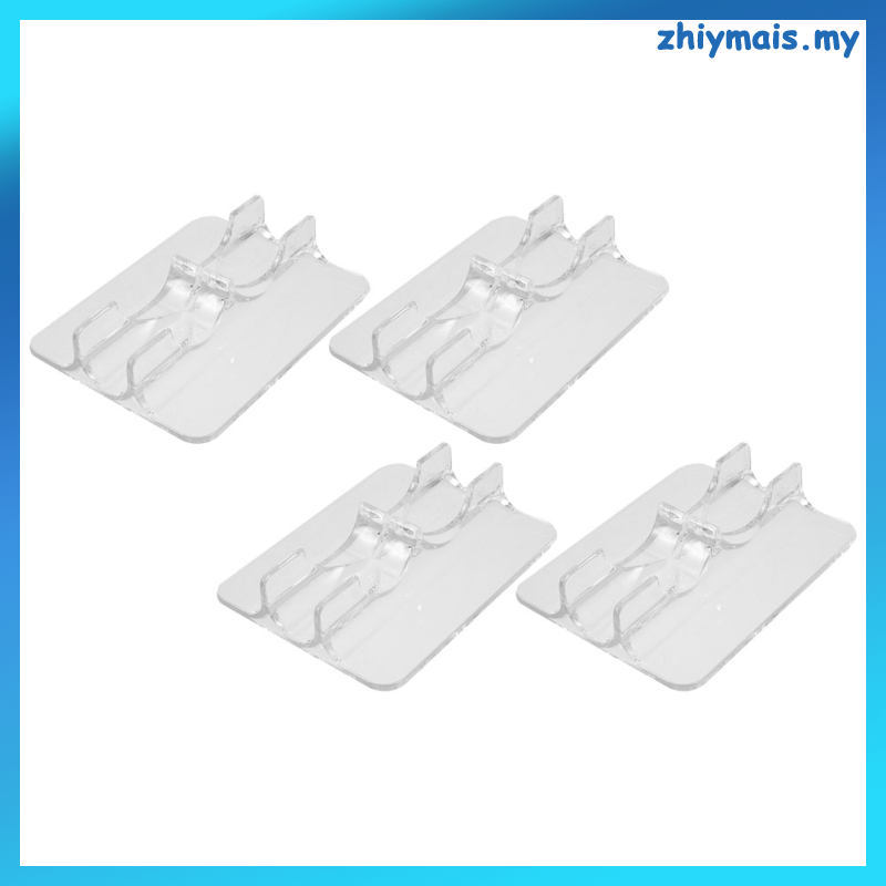 4 Peças Acessório De Sapato De Rolo De Exibição De Skate Em Linha 12.00X9.50X2.50CM Transparente zhiymais