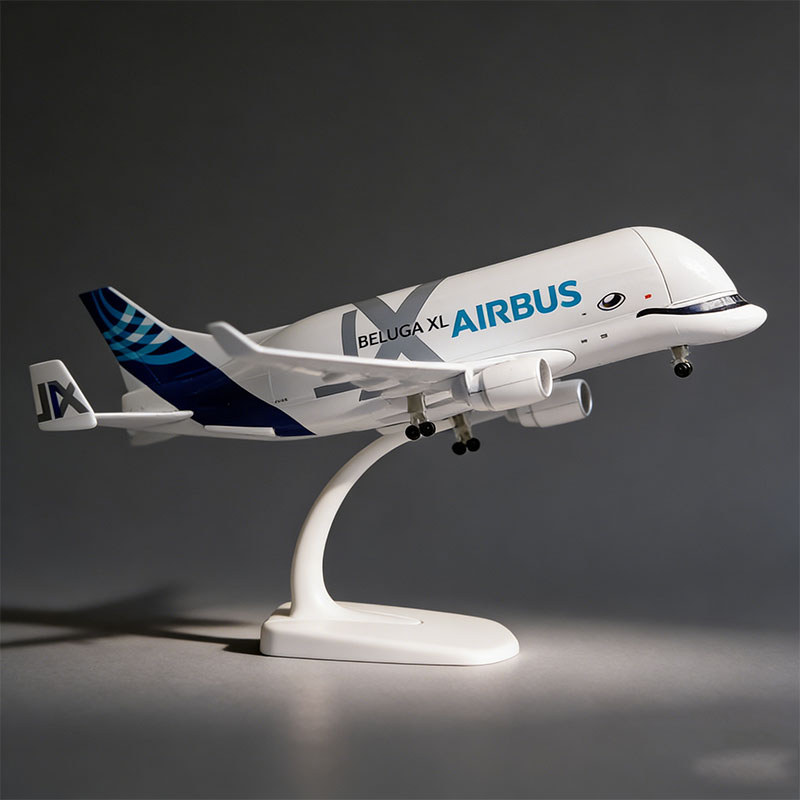 20cm Maquete Avião Airbus Beluga XL A330-700L Miniatura Colecionável Suporte Decoração Presente Amante Aviação Brinqued