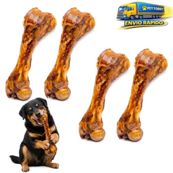Kit Mordedor Natural Para Cães Osso Fêmur Desidratado Natural Petisco Cachorro 4un