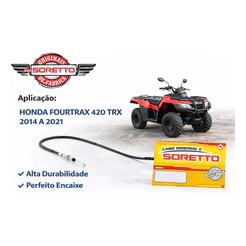 Cabo Freio De Mão Quadriciclo Honda Fourtrax Trx 420 14 A 21