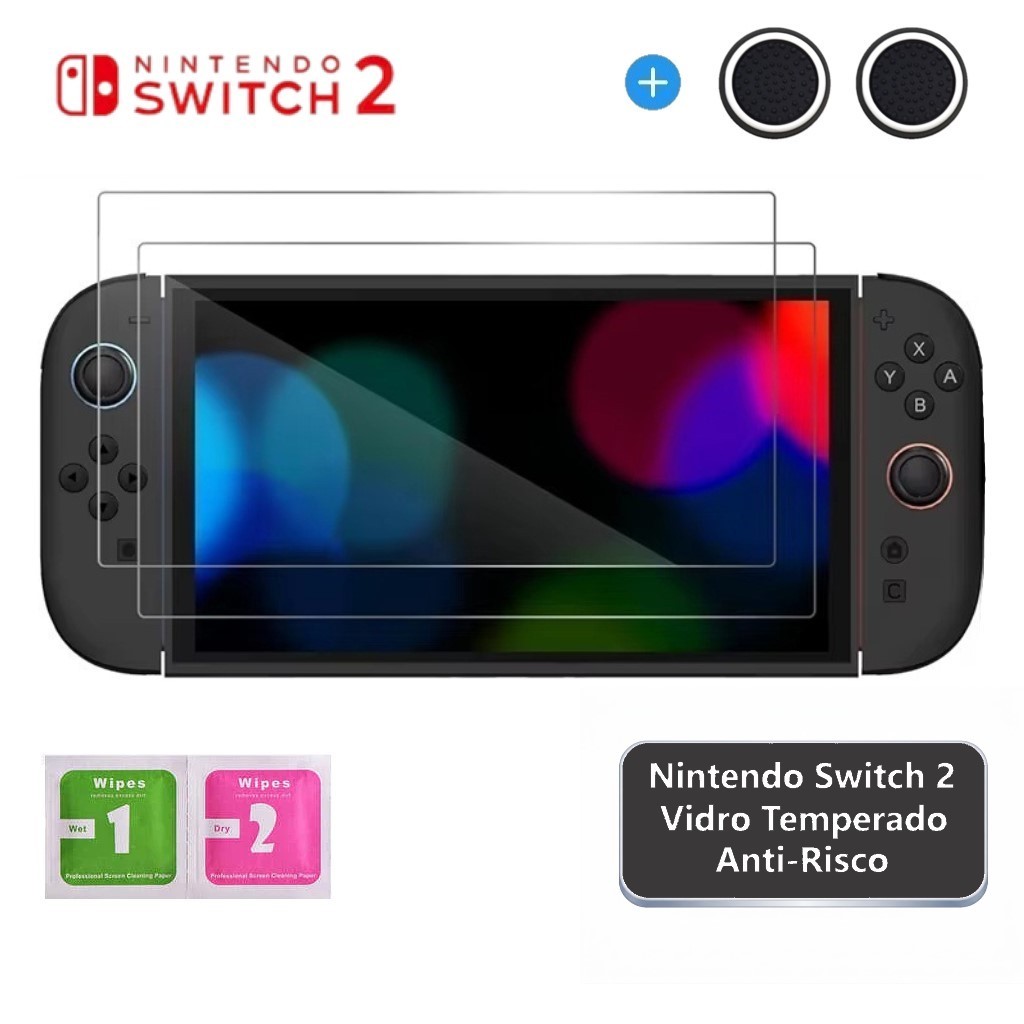 Película de Vidro Nintendo Switch 2 Tela Protetora Película em Oferta na Shopee