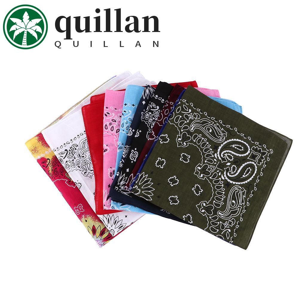QUILLAN Bandana 55cm * 55cm Masculino Cabeça Envoltório Hip Hop Paisley Para Graffitin B-Boyin Cachecóis Esportivos