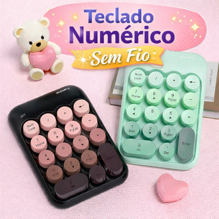 Teclado numérico sem fio MOFII X910, 18 teclas