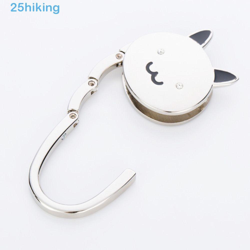 Cabide De Bolsa Para Caminhada , Acessórios Exclusivos Estilo Gato , Ganchos De Suspensão Dobrável De Metal