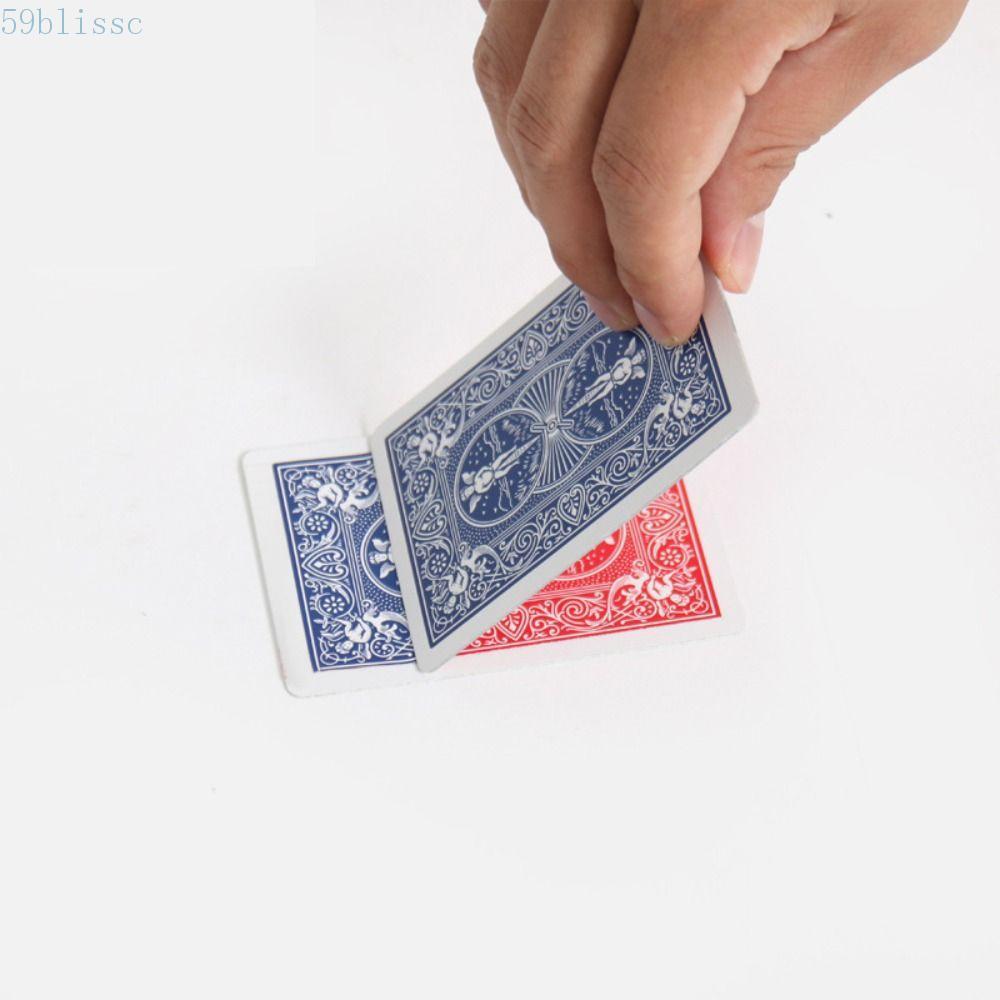 Mudança De Cor Do Cartão BLISSC , Azul Vermelho Close-Up Mudando , Truques De Mágica De Deck De