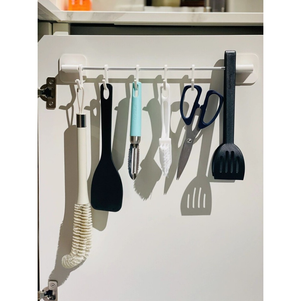 Gancho de armazenamento interno para porta de armário, colher suspensa de cozinha, pá, suprimentos de cozinha, grande es