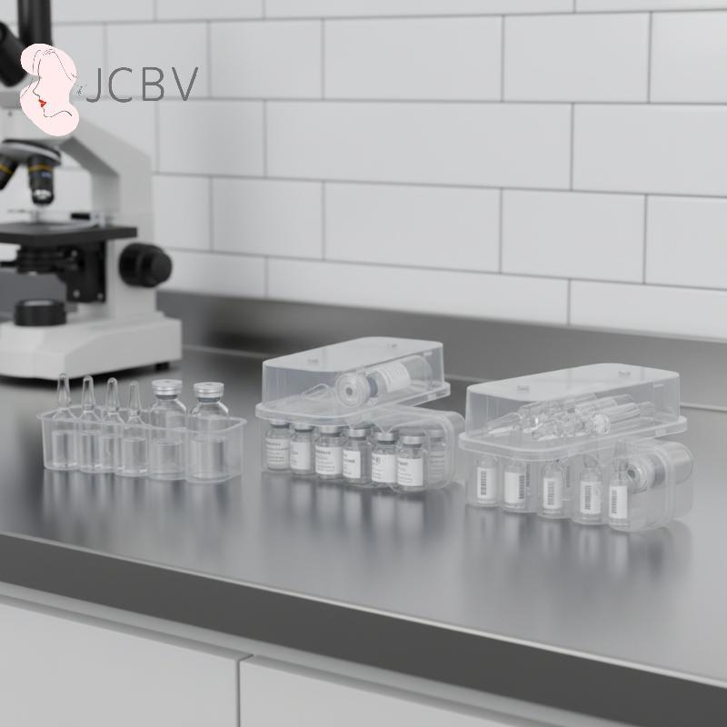[JCBV] 4/10 Unidades Caixa De Armazenamento De Microtubo De Plástico Estável 3ML 2/4/6/24 Slots Frasco Transparente Tubo