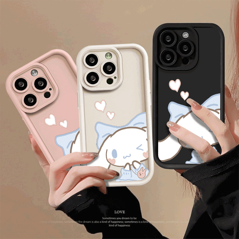 Capinha Capa de silicone Anti-impacto Cinnamoroll para Samsung A15 A72 A05S A54 S21 S22 S23 S24 S25 FE ULTRA