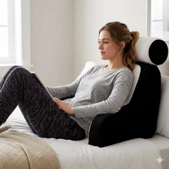 Almofada Ergonômica Encosto para Cama Luxo Cores Diversas /ENVIO IMEDIATO