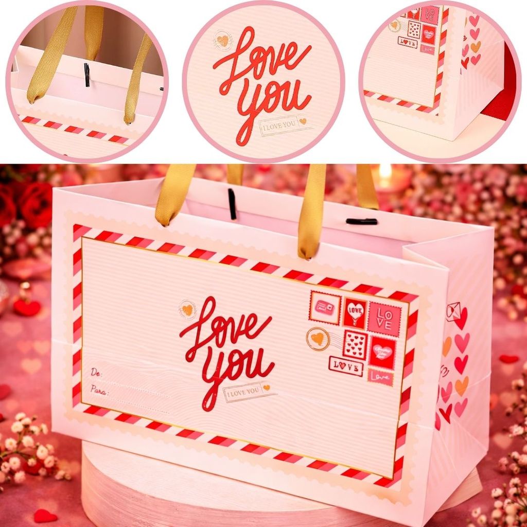 10 SACOLA 26X16,5X13CM LOVE YOU 4919 ( DIA DOS NAMORADOS JANGO 2026 ) OUTLET