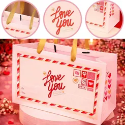 10 SACOLA 26X16,5X13CM LOVE YOU 4919 ( DIA DOS NAMORADOS JANGO 2026 ) OUTLET