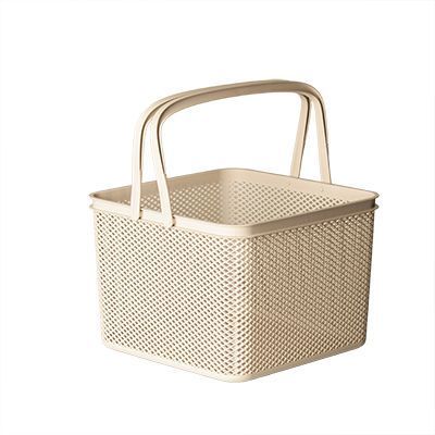 Cesto Organizador Linea Alça 27x27x20 Creme - PRMT2039